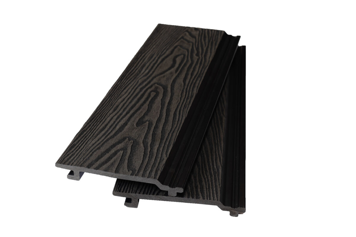 Фасадная доска ДПК NEXTWOOD® 3D, 3 метра, Чёрный