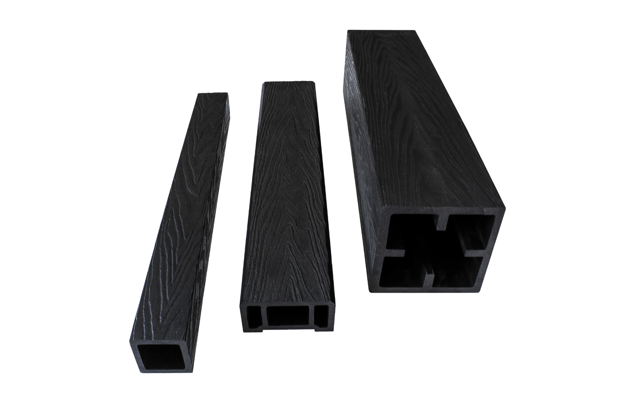 Столб опорный 3D NEXTWOOD® 120х120х3000 мм Чёрный
