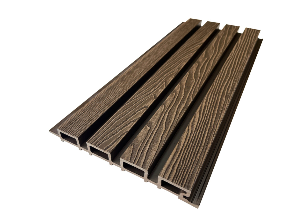 Реечная панель NEXTWOOD® (219х26х3000 мм) 3D Тёмно-коричневый