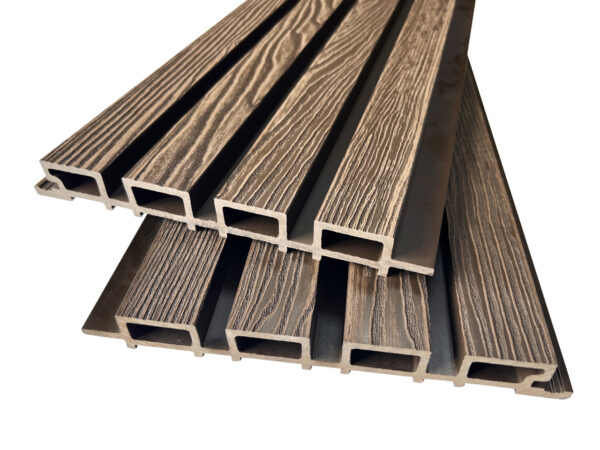 Реечная панель NEXTWOOD® (219х26х3000 мм) 3D Тёмно-коричневый